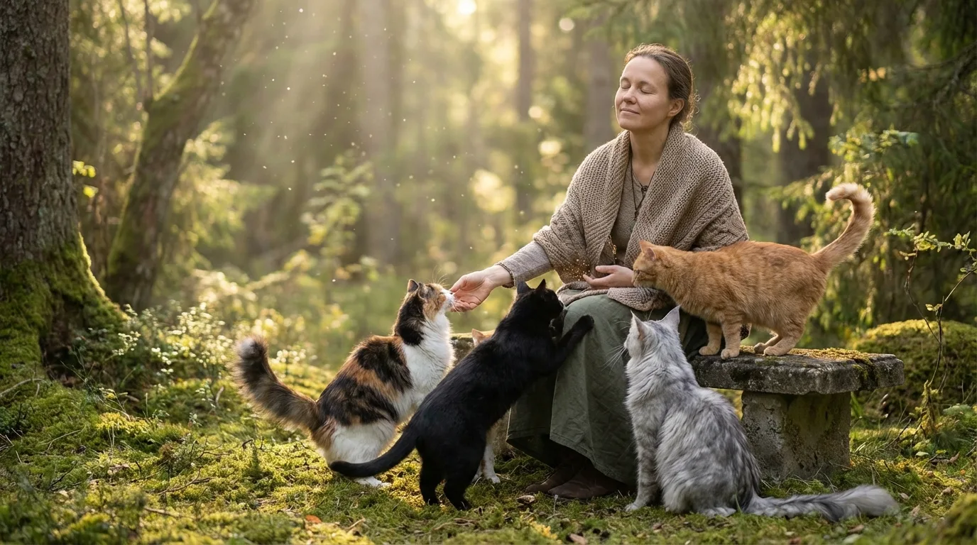 découvrez la signification spirituelle profonde de l'attirance envers les chats et explorez cette connexion mystérieuse qui lie l'humain à ces créatures énigmatiques.