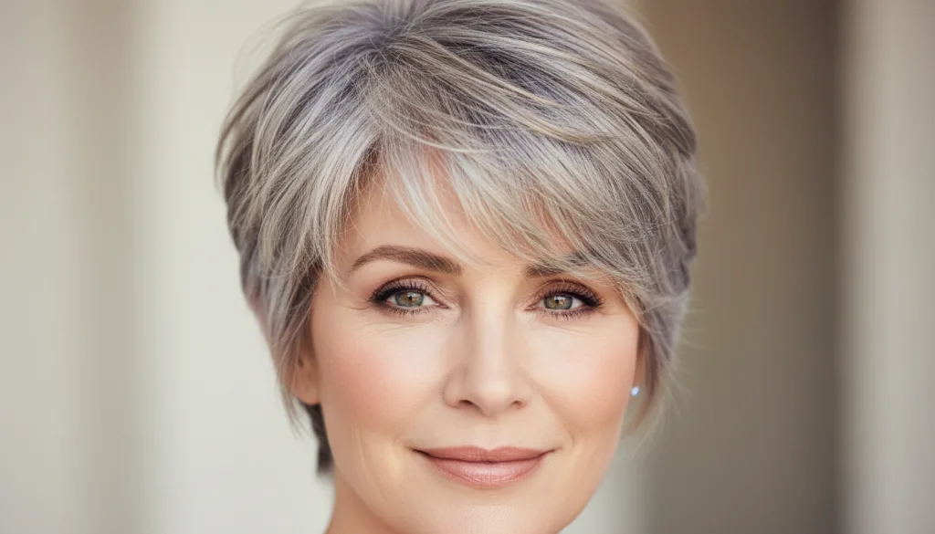 Coupes de cheveux court femme 60 ans : le style effilé à adopter