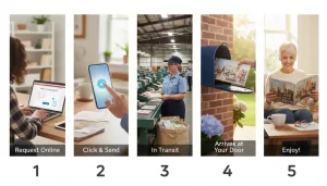 Recevez votre catalogue gratuit par la poste en 5 étapes simples