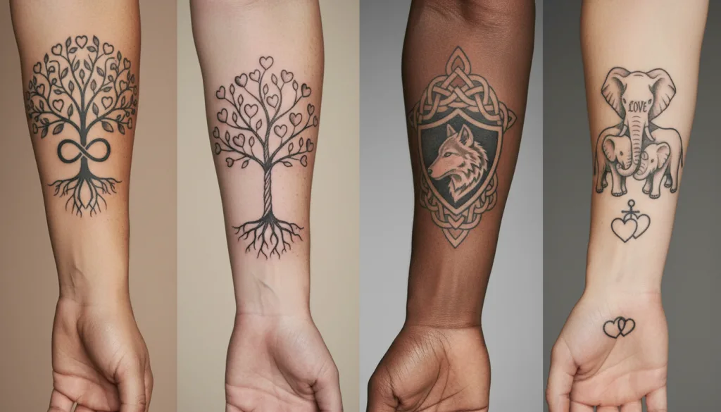 Symboles de tatouage famille : significations et idées créatives